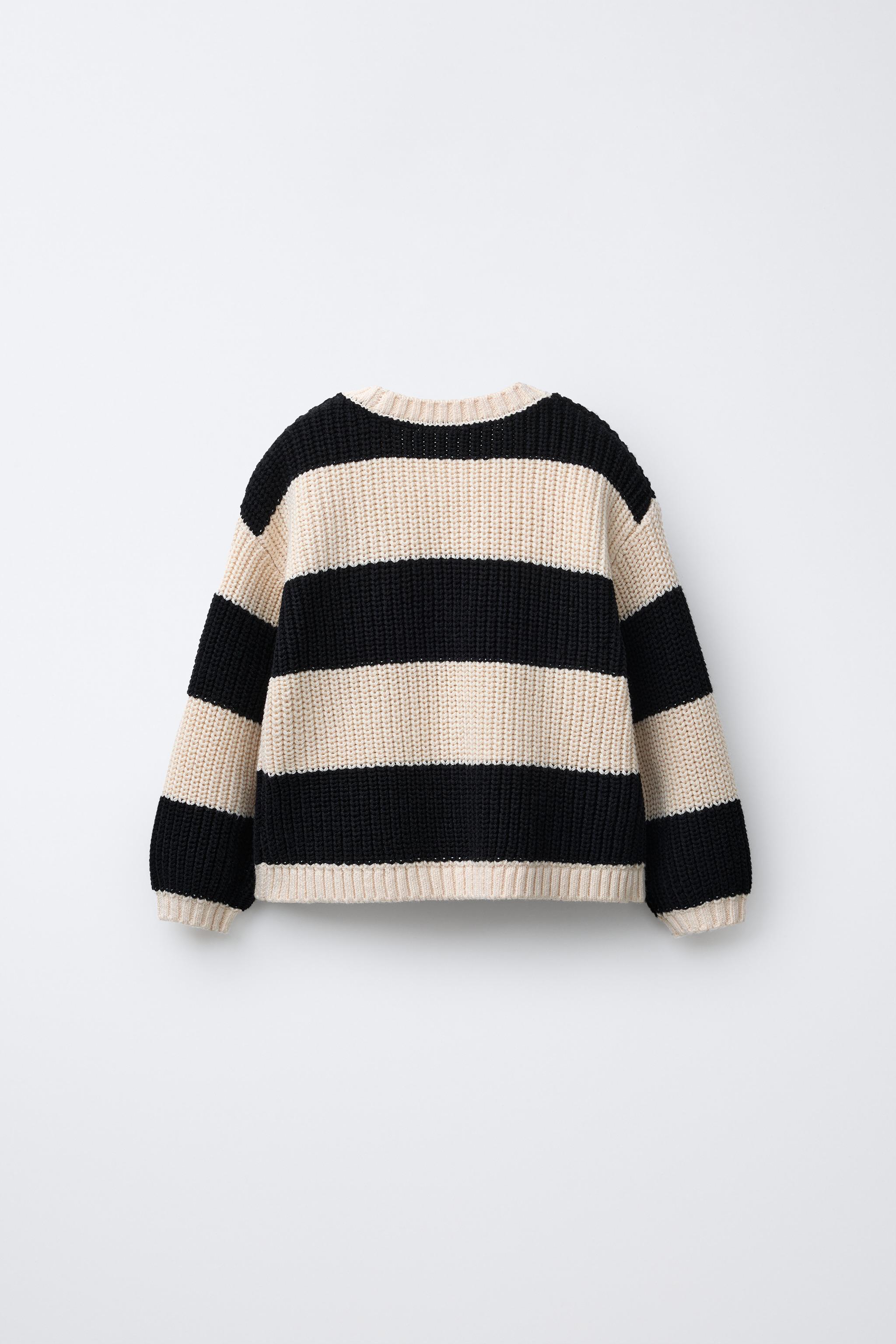 STRIPED HEART KNIT JUMPER